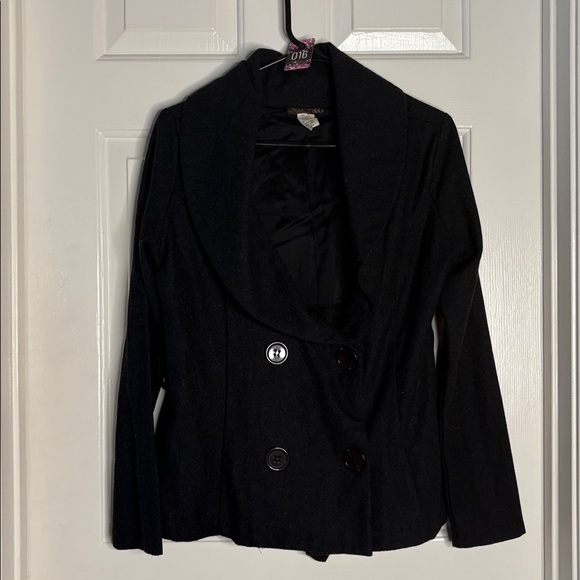 Jackets & Blazers - 16 - click Dark Grey Blazer/Jacket‎ With Flowy Neck